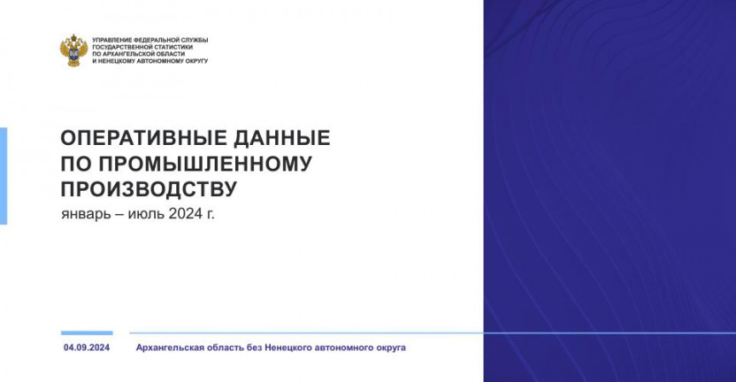 Оперативные данные по промышленному производству за январь-июль 2024 года