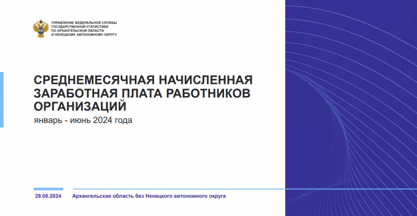 Среднемесячная начисленная заработная плата работников организаций за январь-июнь 2024 года